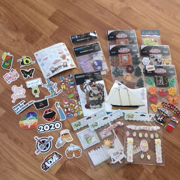 ARTS & CRAFTS SCRAPBOOKING fun Pop culture stickers Summer Ocean themed … - Picture 1 of 9
